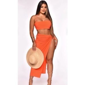 NEW! 2pc Small Neon Orange Set